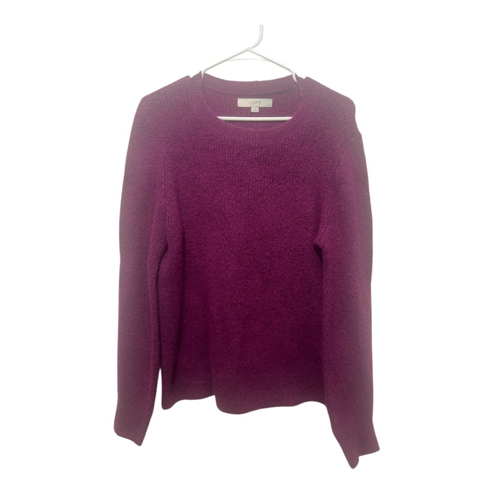 LOFT purple pull over Sweater